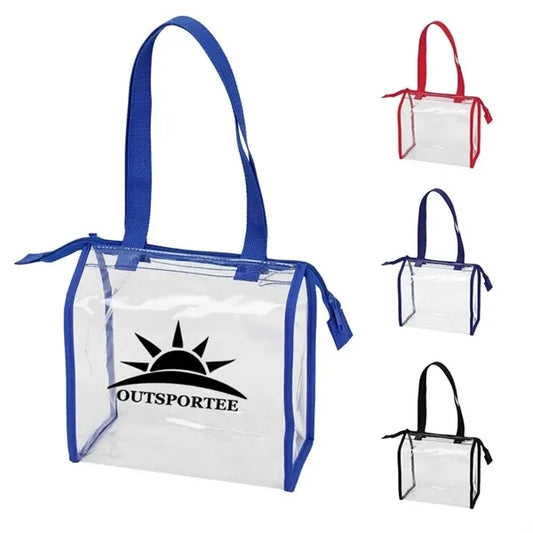 PVC Handle Clear Tote Beach Stadium Bag