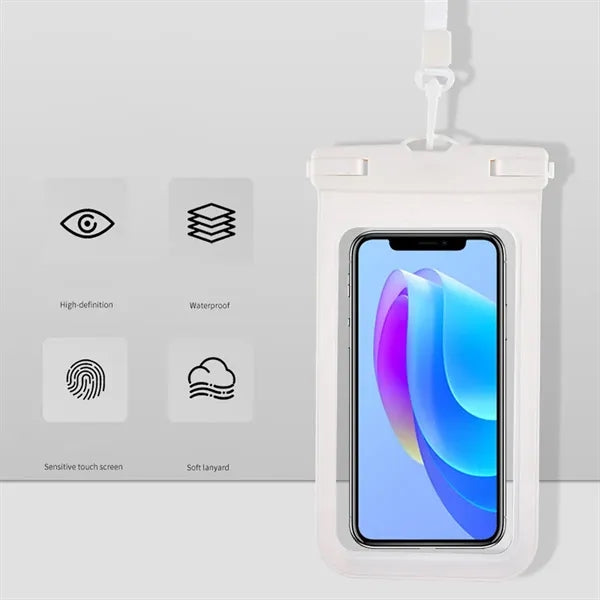 IPX8 Waterproof Phone Pouch PVC Touchscreen Swim Dry Bag