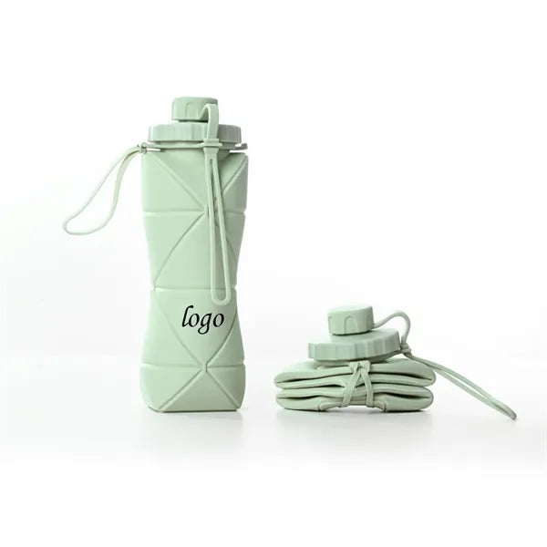 20oz Silicone Foldable Water Bottle