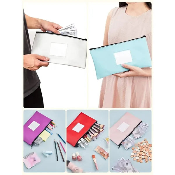 PU Leather Bill Organizer with Card Slot