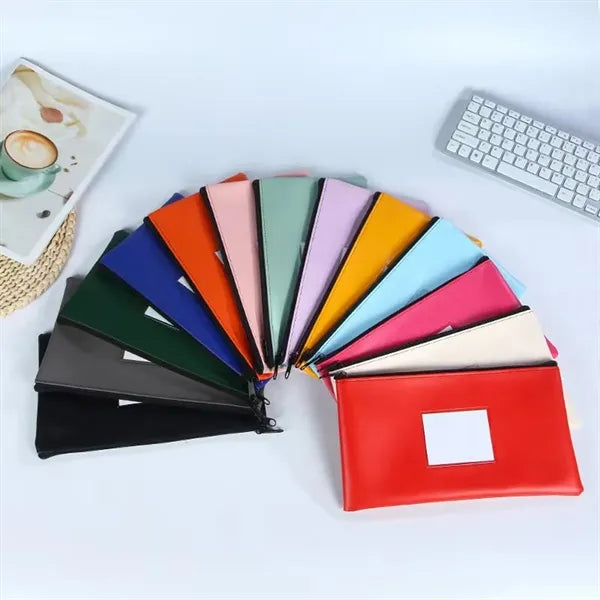 PU Leather Bill Organizer with Card Slot