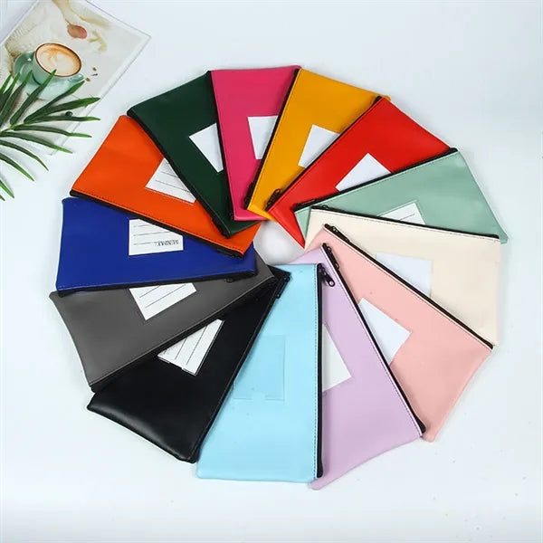 PU Leather Bill Organizer with Card Slot