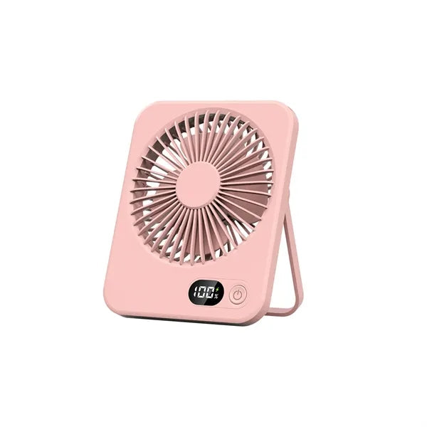 Rechargeable Digital Display Adjustable Quiet Desk Fan