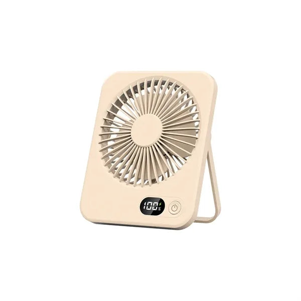 Rechargeable Digital Display Adjustable Quiet Desk Fan