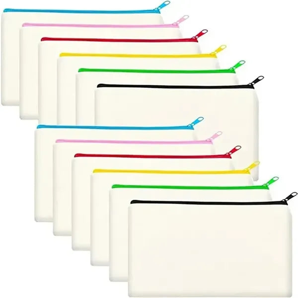 Canvas Colorful Zipper Bags