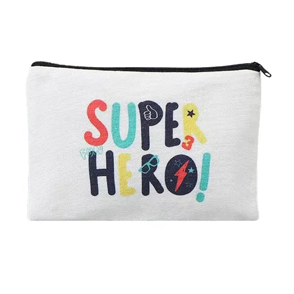 Canvas Colorful Zipper Bags