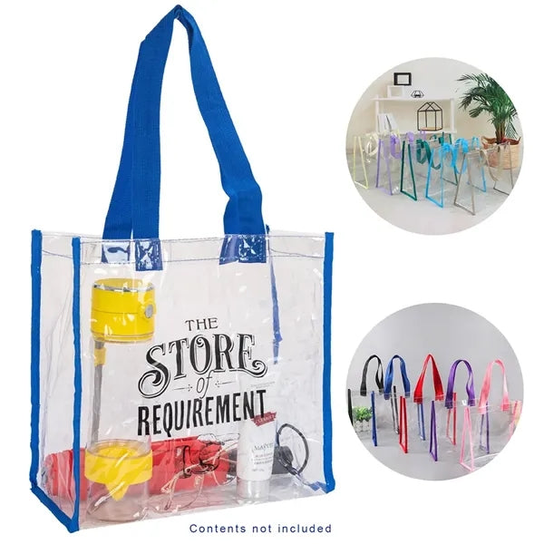 Clear Path PVC Stadium Tote Bag
