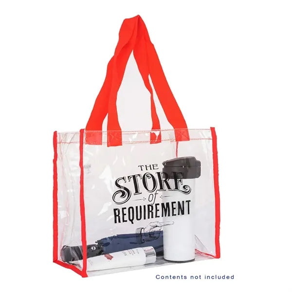 Clear Path PVC Stadium Tote Bag