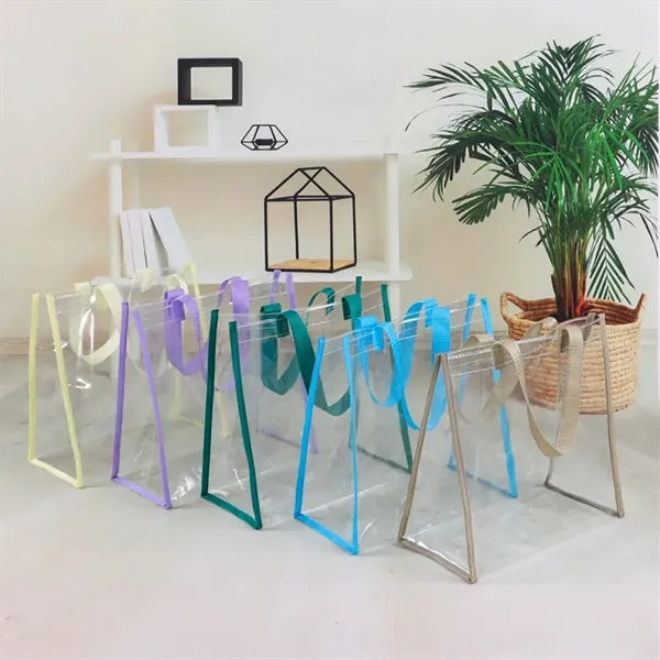 Clear Path PVC Stadium Tote Bag