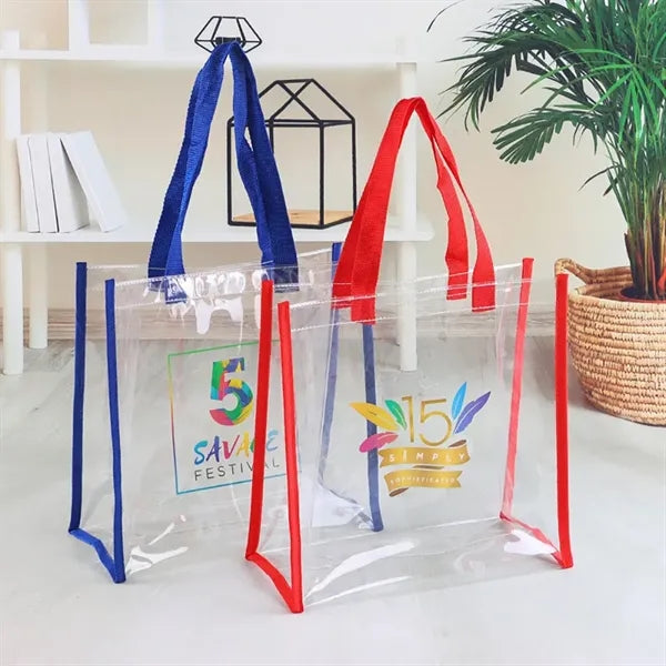 Clear Path PVC Stadium Tote Bag