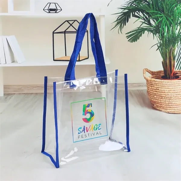 Clear Path PVC Stadium Tote Bag