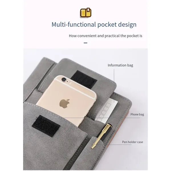 Multi pocket notebook, business multifunctional notebook