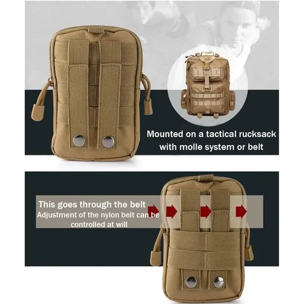 Tactical Molle EDC Pouch Compact Utility Waist Bag