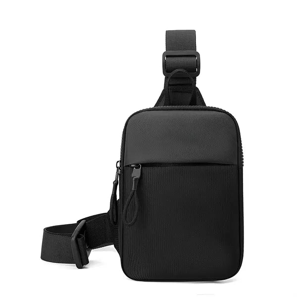 Crossbody Sling Bag with Cushioned Back and Premium Zippers