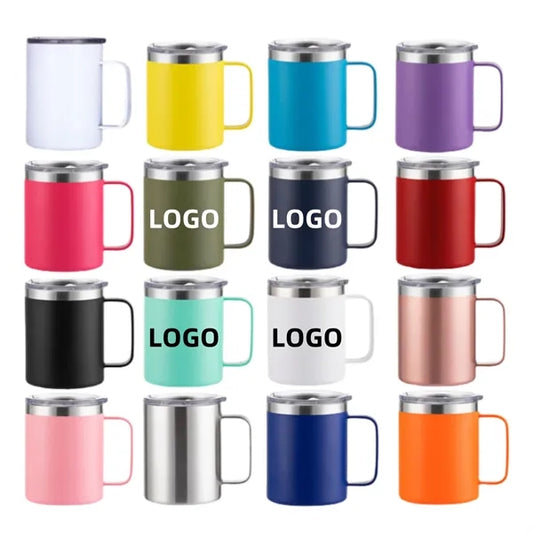 12oz Stainless Steel Portable Handle Mug
