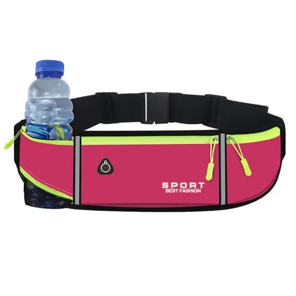 Waterproof Slim Waist Pack with Bottle Holder