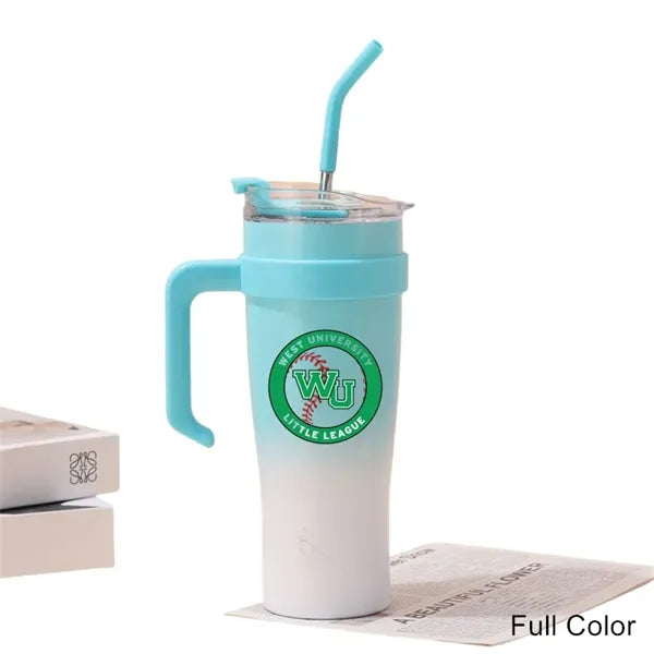 40 oz Vacuum Gradient Insulated Double-Wall Handle Tumbler