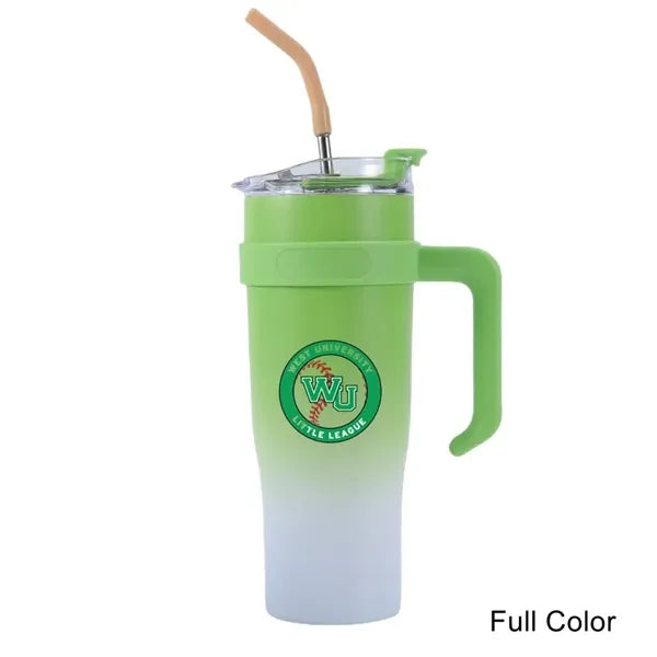 40 oz Vacuum Gradient Insulated Double-Wall Handle Tumbler