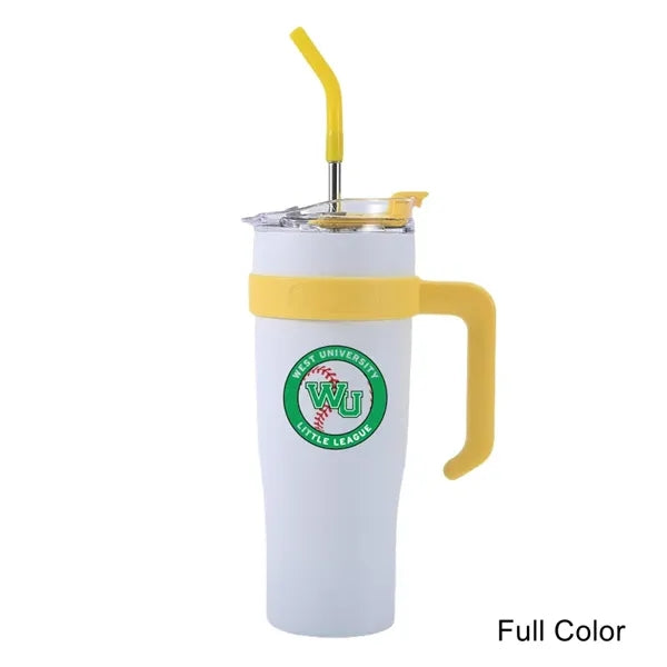 40 oz Vacuum Gradient Insulated Double-Wall Handle Tumbler