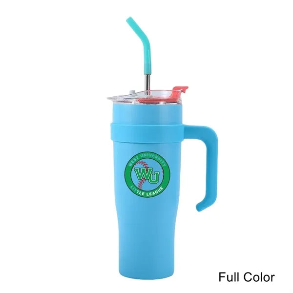 40 oz Vacuum Gradient Insulated Double-Wall Handle Tumbler