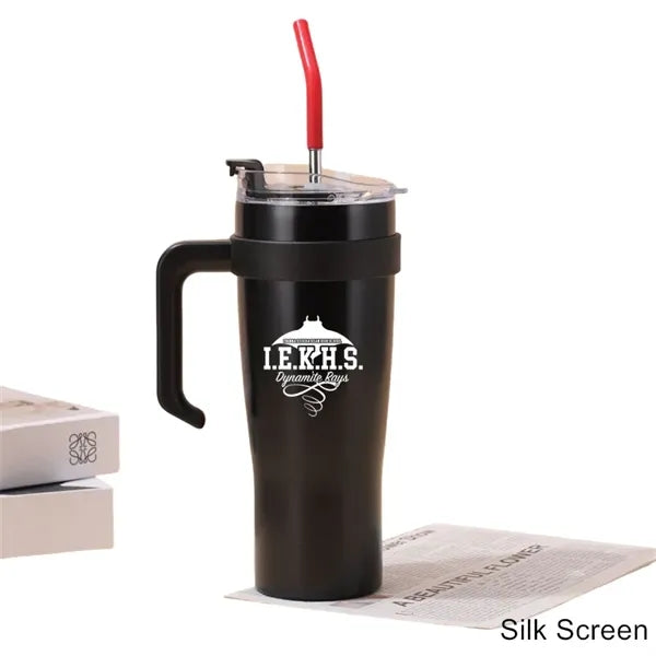 40 oz Vacuum Gradient Insulated Double-Wall Handle Tumbler