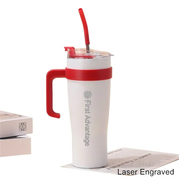 40 oz Vacuum Gradient Insulated Double-Wall Handle Tumbler