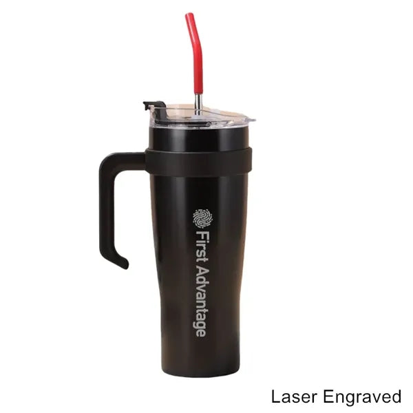40 oz Vacuum Gradient Insulated Double-Wall Handle Tumbler