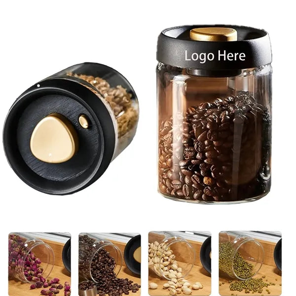 60.8oz Vacuum-Sealed Airtight Coffee Storage Jar
