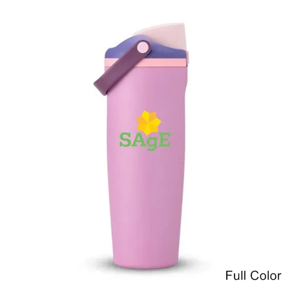 30 oz Double-Sip Insulated Stainless Steel Handle Tumbler