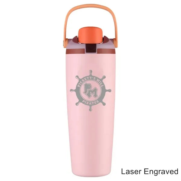30 oz Double-Sip Insulated Stainless Steel Handle Tumbler