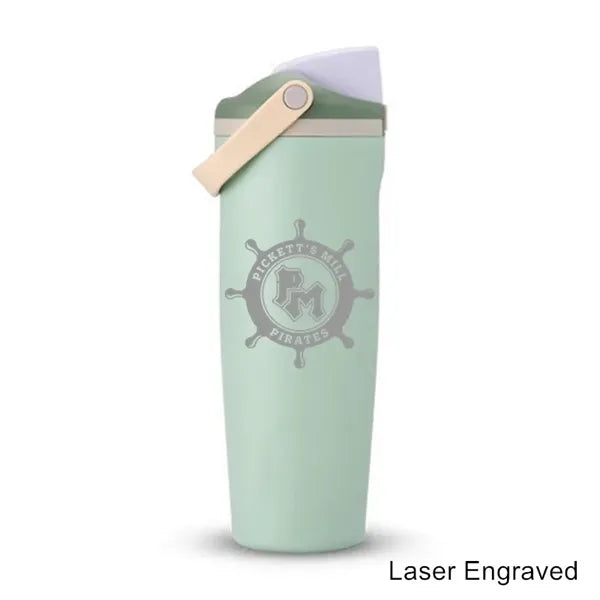 30 oz Double-Sip Insulated Stainless Steel Handle Tumbler