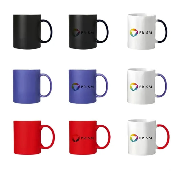 11oz Heat Sensitive Color Changing Mug With Logo