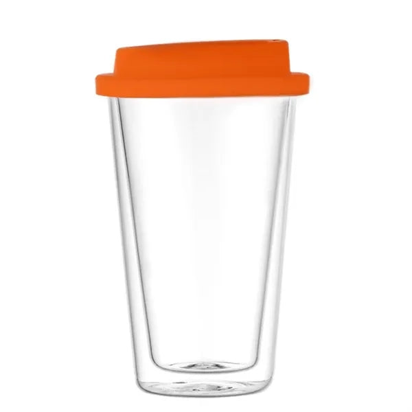 12oz Double-Walled Borosilicate Glass Water Cup