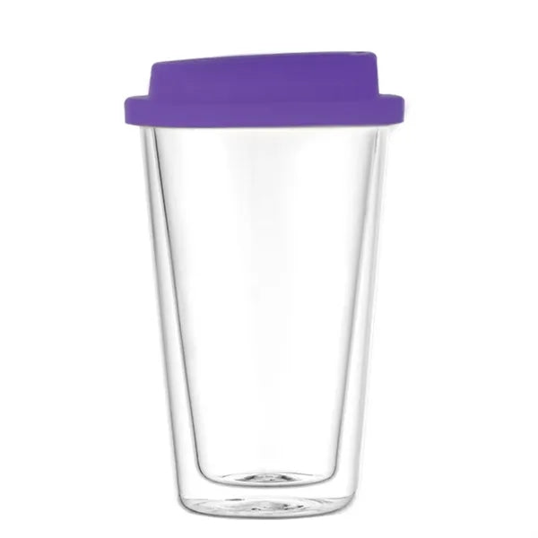 12oz Double-Walled Borosilicate Glass Water Cup