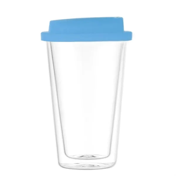 12oz Double-Walled Borosilicate Glass Water Cup
