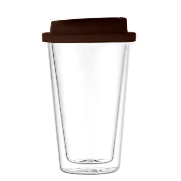 12oz Double-Walled Borosilicate Glass Water Cup