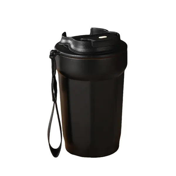 15oz 316 Stainless Steel Vacuum Coffee Cup With Lanyard