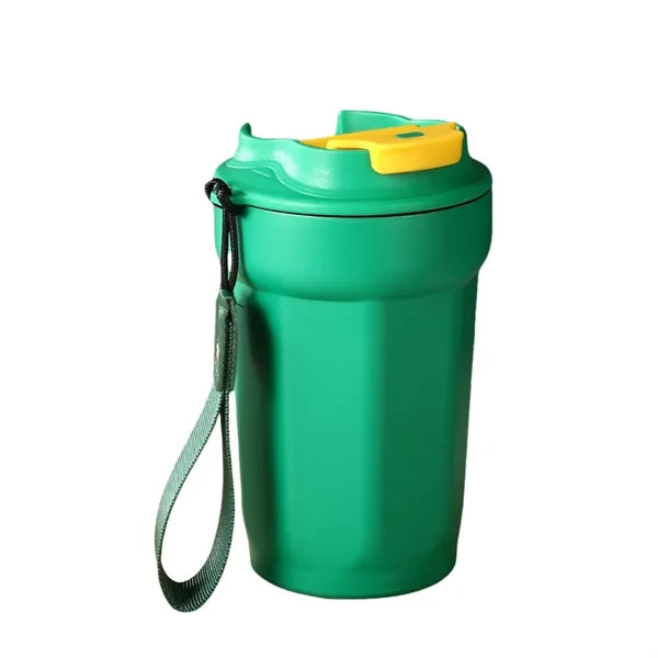 15oz 316 Stainless Steel Vacuum Coffee Cup With Lanyard