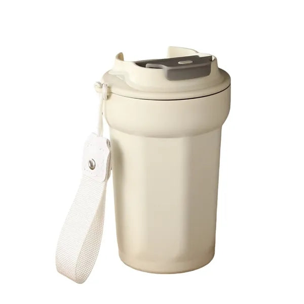 15oz 316 Stainless Steel Vacuum Coffee Cup With Lanyard