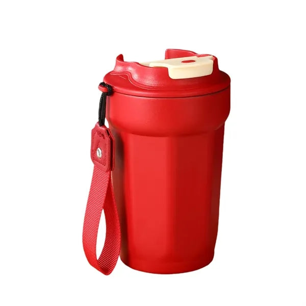 15oz 316 Stainless Steel Vacuum Coffee Cup With Lanyard