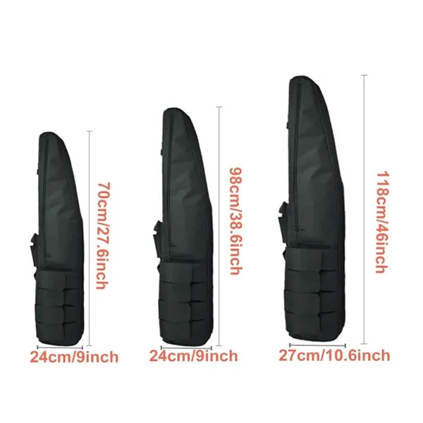Durable Padded Rifle Case with Multiple Pockets