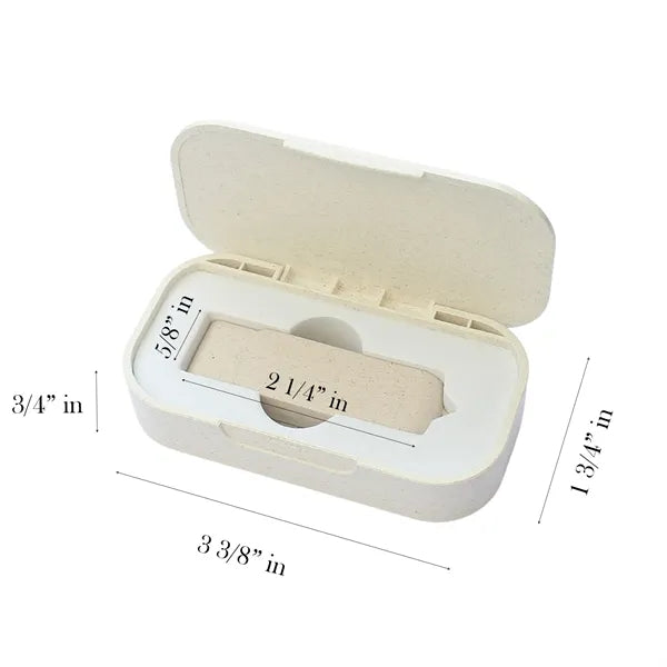 Eco-Friendly 8GB Swivel USB Drive with Wheat Straw Case