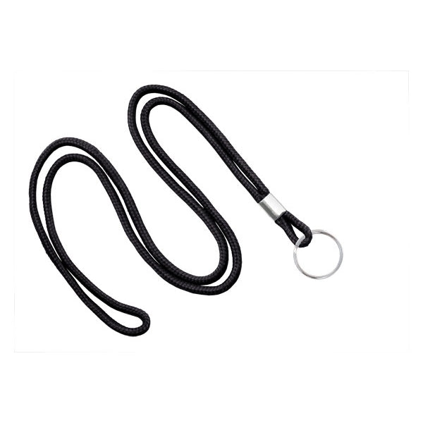 1/8" Blank Round Braid Lanyard (Split Ring)