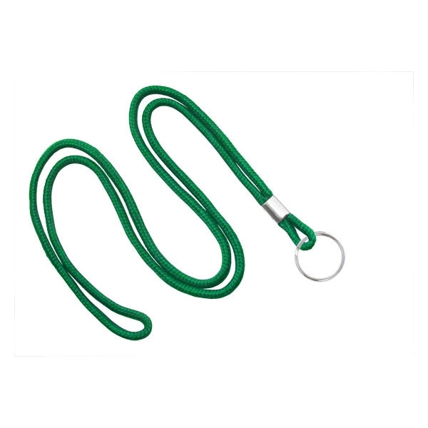 1/8" Blank Round Braid Lanyard (Split Ring)