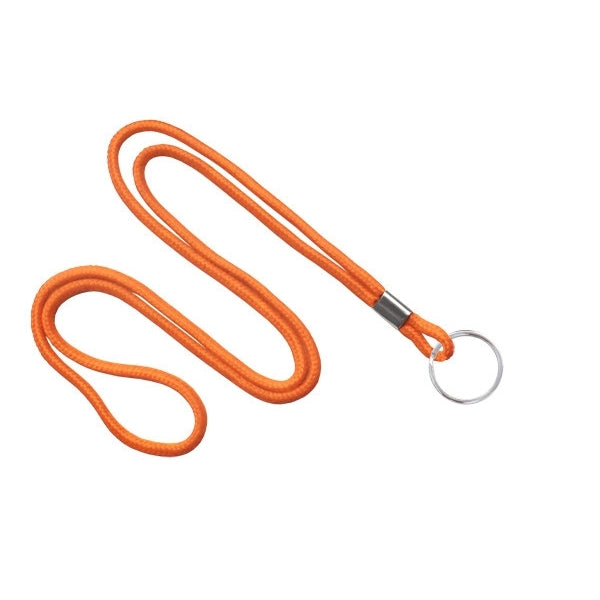 1/8" Blank Round Braid Lanyard (Split Ring)