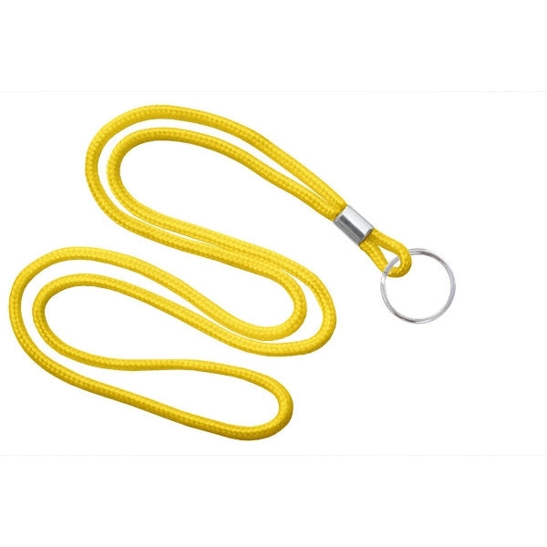 1/8" Blank Round Braid Lanyard (Split Ring)