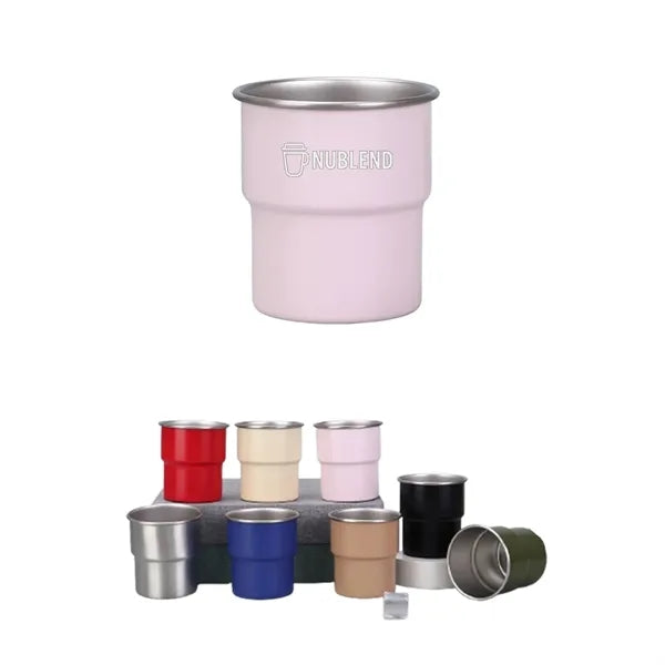 Stackable Stainless Steel Cups for Camping & Everyday Use