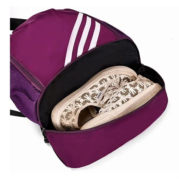 Drawstring Sports Bags With Shoes Compartment Backpacks