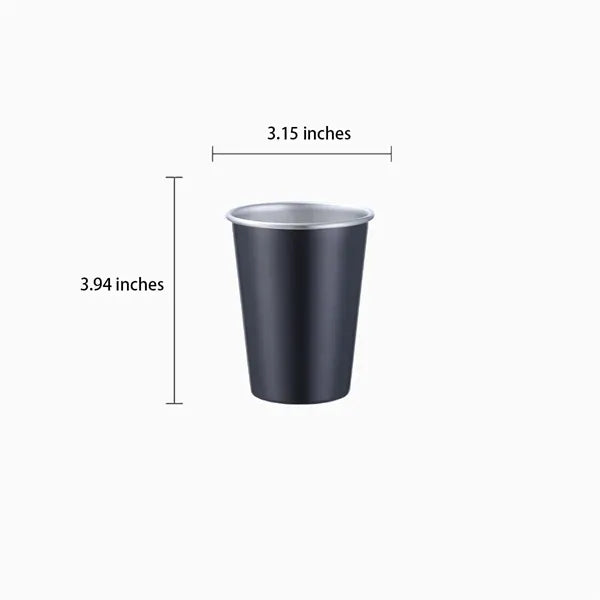 10oz Stainless Steel Cups Stackable Lightweight Metal Mugs