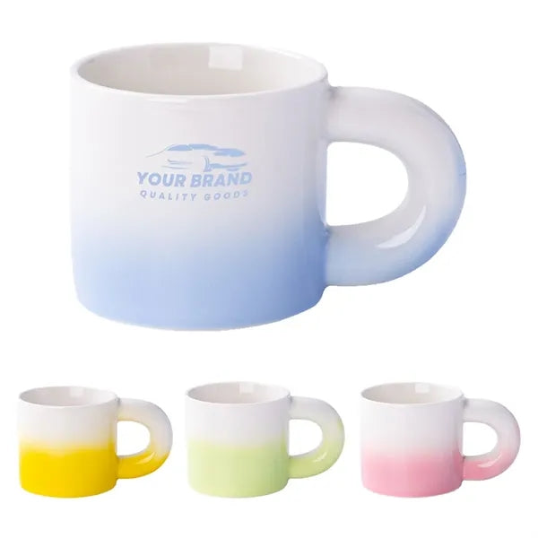 13.5oz Gradient Ceramic Mugs Home Office Coffee Milk Cups